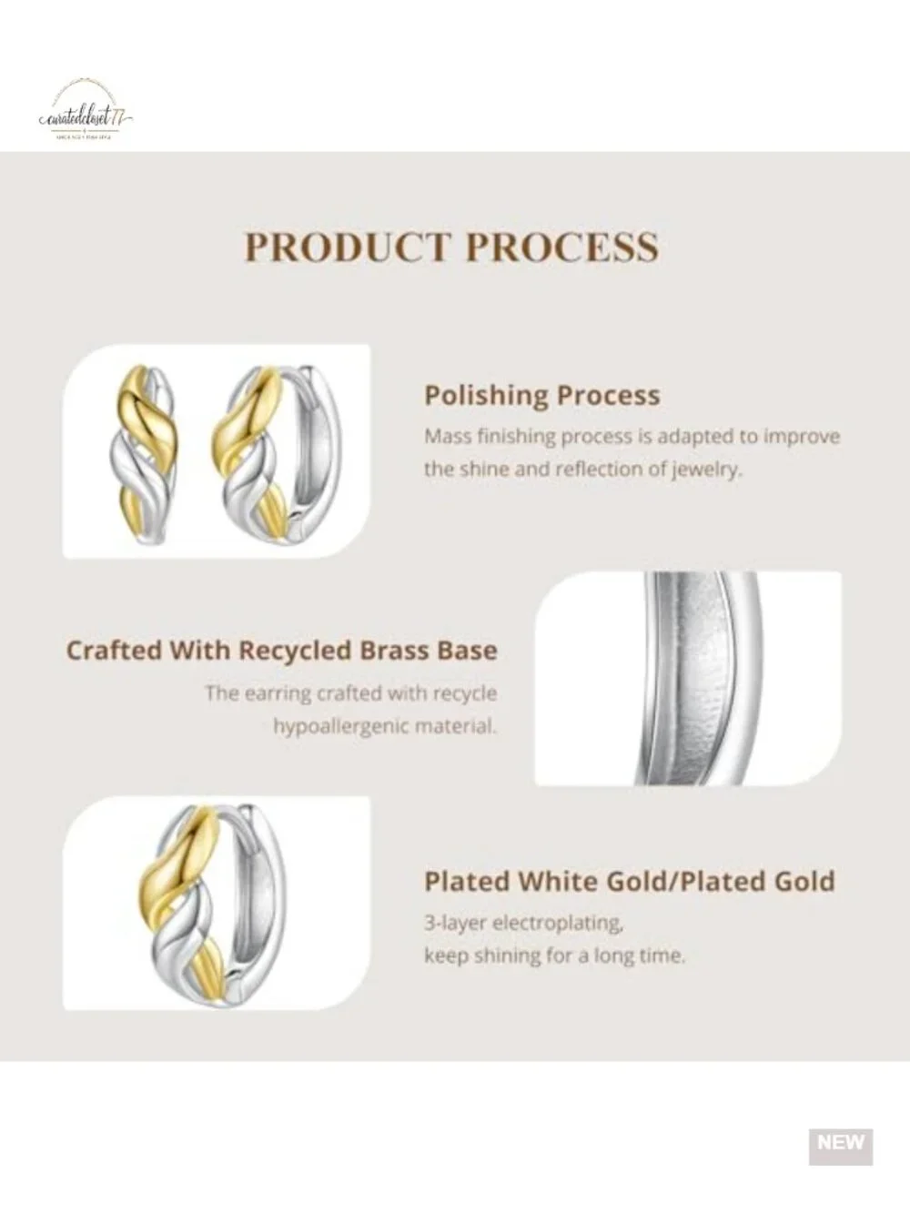 Two Tone Hoop Earrings Infinite Love Symbol Heart Infinity Cross Small Huggie